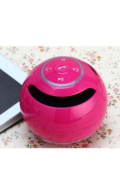 Genericer Multifunctional Portable Bluetooth Ball Speaker, pink
