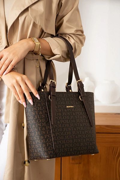 Just Polo Original Women's Large Size Waterproof Handbag Tote Bag 342205Pc