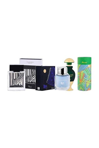 Rasasi Perfume Gift Set: Romance 45ml, L'Incontournable Blue 75ml, Rumz Al 93...
