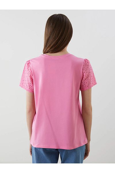 LC Waikiki Crew Neck Embroidered Women's T-Shirt