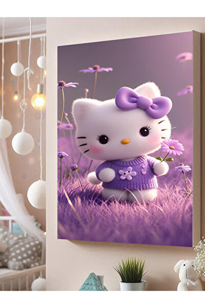 ESLEM HELLO KİTTY ÇOCUK ODASI BASKILI TABLO