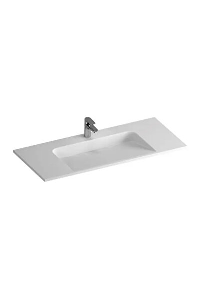 VitrA System Infinit M58000012000 Mineral Döküm Etajerli Lavabo Beyaz 100 CM