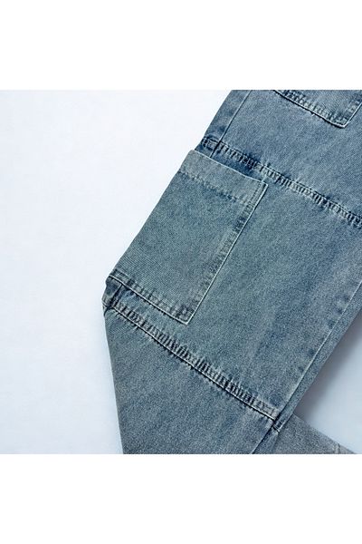 NiceLook High quality gray blue oversized women's jeans