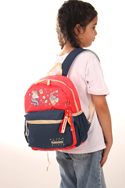 Fiyaka Rlx-8080 Geantă pentru școală pentru fete Cappadocia UNICORN PRINT