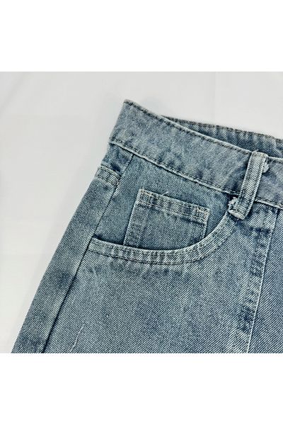 NiceLook High quality gray blue oversized women's jeans