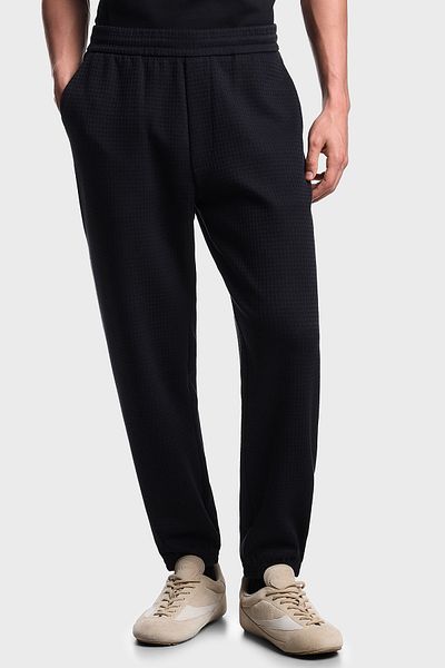 Emporio Armani Cotton Regular Fit Elastic Waist Elastic Cuff Pants Men's Trousers EM003443 AF137