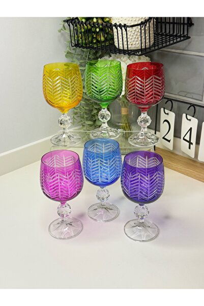 dunyazuccaciye 6 Lı Bohemia Kristal Kahve Yanı Su Bardağı