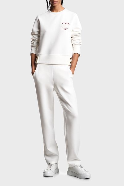 Emporio Armani Cotton Regular Fit Crew Neck Button Detail Sweat Sweat Ew001361 Af10002 U0
