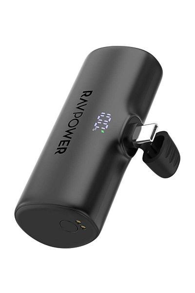 RavPower 5000 Mah Mini Power Bank With Built-in Type-c Charger And 20w Type-c Port