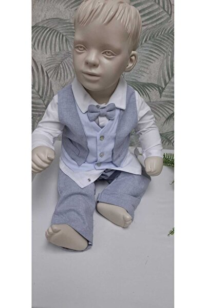 Mymio Şık Erkek 3'lü Yelekli Takım