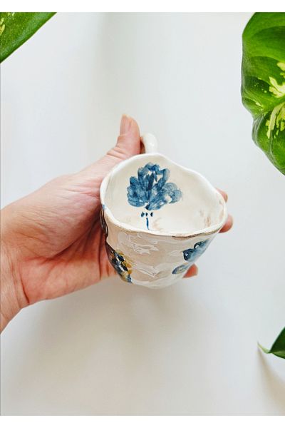 WEBBMODA Handmade Vintage Flower Cup