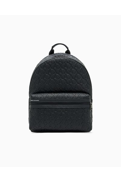 Armani Exchange Embossed Logo Printed Adjustable Strap Backpack Men Backpack Xm00023