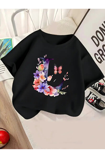 SVART WEAR Детска тениска с графичен принт "L"