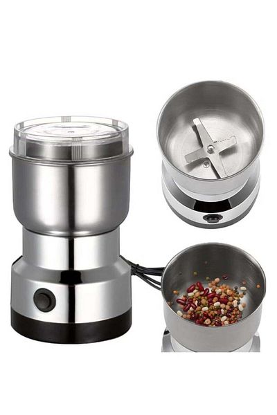 denix Coffee grinder, multi-function grinding machine, electric grinder for beans and spices, stainless st