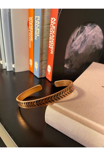 Sevilgülgünfinecrafts Pure Copper-Brass Olive Leaf Bracelet Abundance Abundance