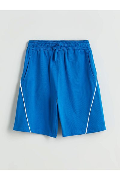 LC Waikiki Lcw Kids Blue Elastic Waist Boys Shorts
