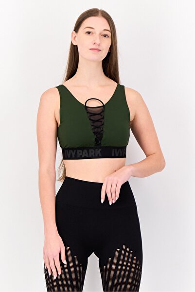 Ivy Park Women Non Padded Lace Up Training Sports Bra, Multicolor