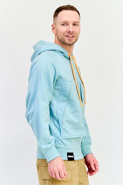 hoka Men Sportswear Fit Long Sleeves Outdoor Hoodie, Sage Green