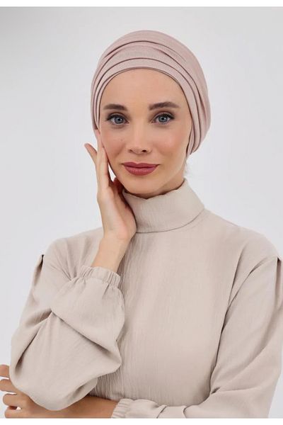 HIJAB VIP Two-piece Italian cotton turban - tie