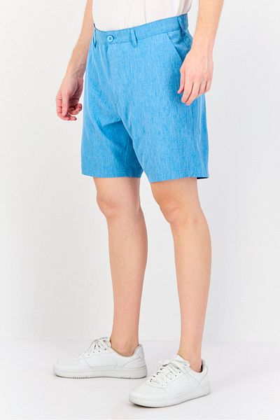 Mountain And Isles Men Heather Cargo Shorts, Blue