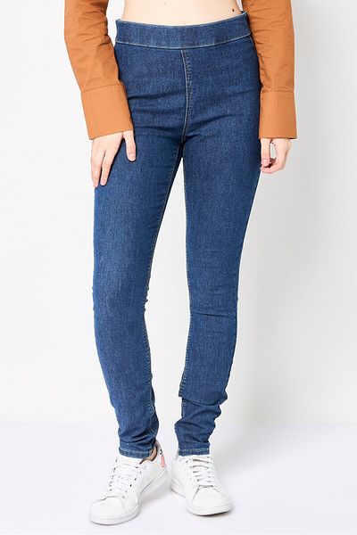JDY Women Regular Fit Washed Stretchable Jeans, Blue