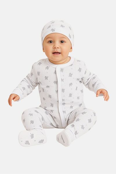 Rock A Bye Baby Boutique Toddlers Boy 5 Pieces Graphic Print Bodysuits Set, Multicolor