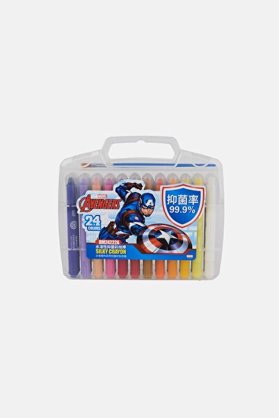 Marvel 24 Colors Avengers Drawing Markers With Plastic Case, Multicolor