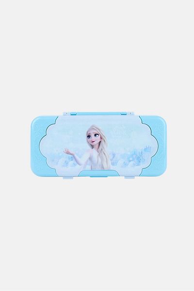 Disney Plastic Frozen II Make Your Own Magic Pencil Box, Light Blue