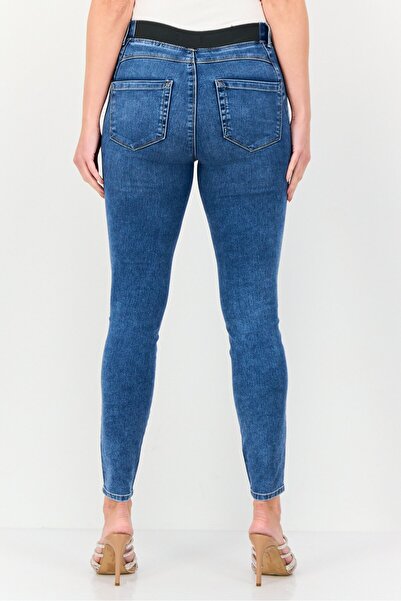 JDY Women Regular Fit Washed Stretchable Jeans, Blue