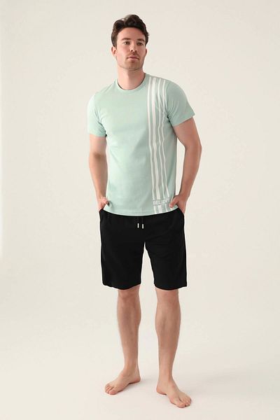 Arnetta Men's Bermuda Suit - Water Green