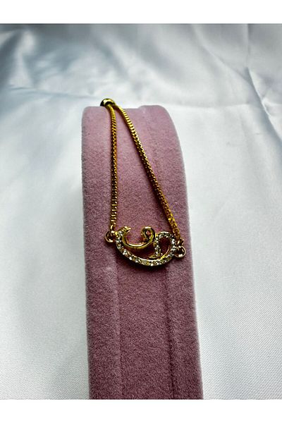 Mutenaura Stainless Steel Vav Bracelet Elevator Gold
