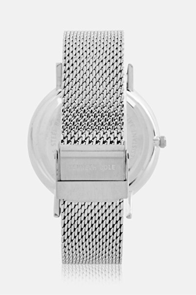 Kenneth Cole Men KCWGG2652561 Analog Interchangeable Strap Watch 43 mm, Silver