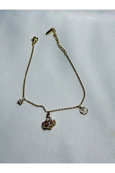 Mutenaura Stainless Steel Swan Model Bracelet