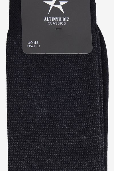 ALTINYILDIZ CLASSICS Men's Black Patterned Single Socks