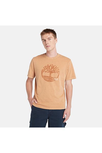 Timberland Tricou cu logo pentru îmbrăcăminte, tricou bej pentru bărbați Tb0a5uekp471