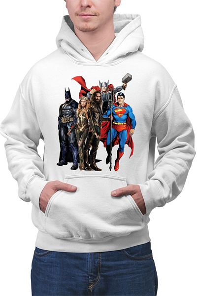 OEM Men's Hoodie Aquaman Superman Batman Thor Superheroes Marvel