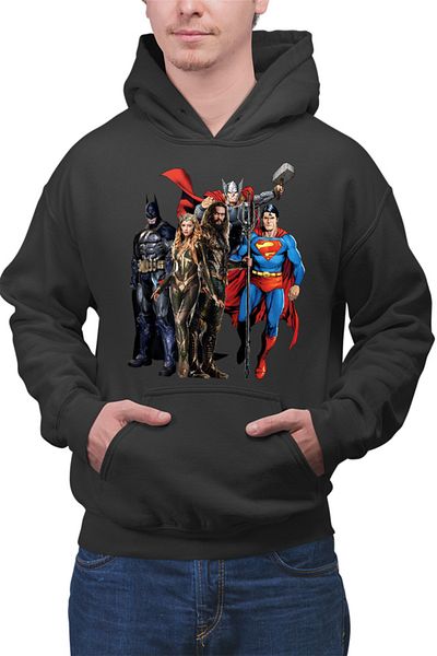 OEM Men's Hoodie Aquaman Superman Batman Thor Superheroes Marvel