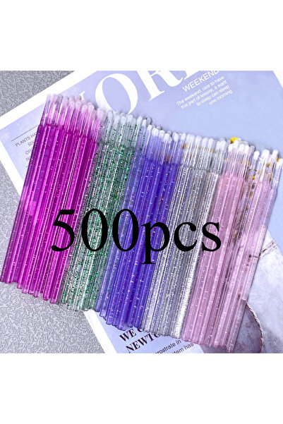 Choice10 500 قطعة مزيج 300/500 قطعة فرشاة صغيرة من الكريستال لإزالة الرموش وفرشاة صغيرة وعصي ماسكارا وأداة تطبيق للعين