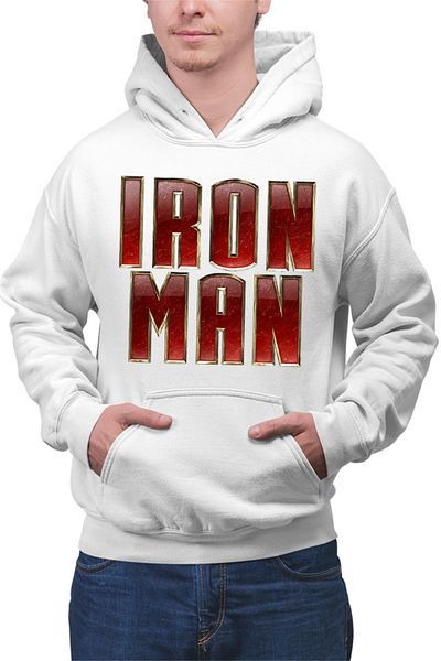 OEM Men's Hoodie Ironman Logo Metal Comics Cartoons American
