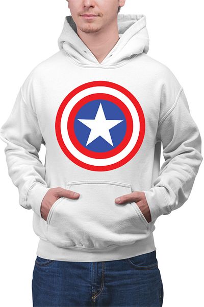 OEM Men's Hoodie Captain America Cool Powerful Control Abilities
