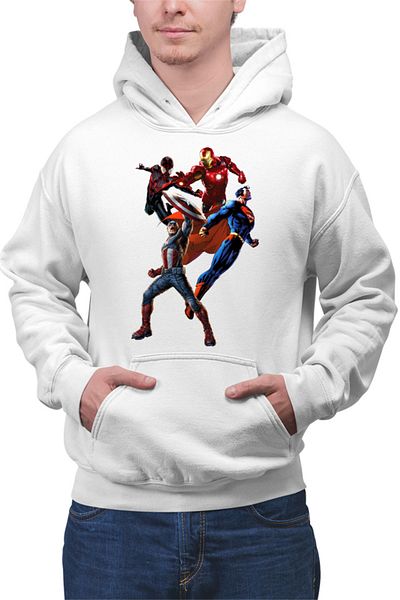 OEM Men's Hoodie Captain America Shield Venom Superman Ironman
