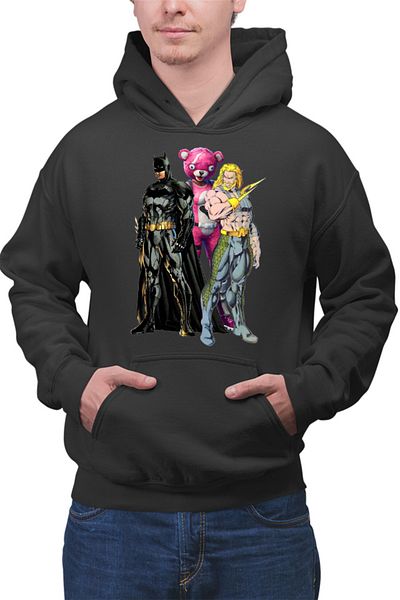 OEM Hanorac Barbati Batman Aquaman Fortnite Pink Fluffy Skin Weapons