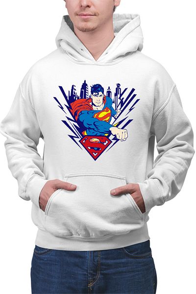 OEM Men's Hoodie Superman Superhero Fly Cape