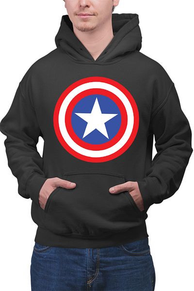 OEM Men's Hoodie Captain America Cool Powerful Control Abilities