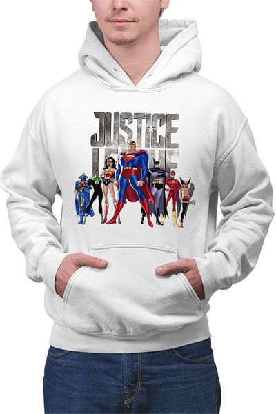OEM Men's Hoodie Superman Justice League Wonder Woman Batman Captain