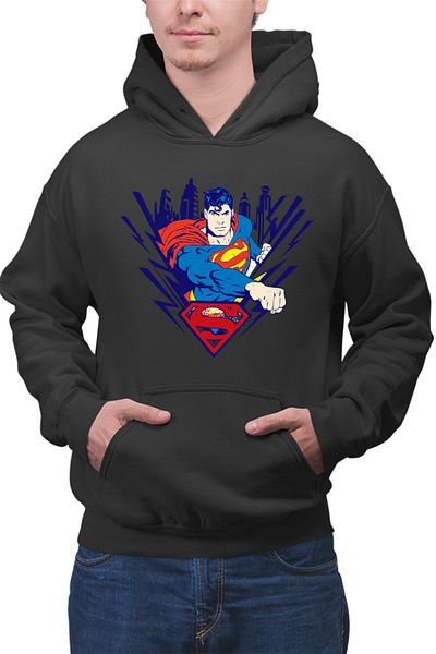 OEM Men's Hoodie Superman Superhero Fly Cape