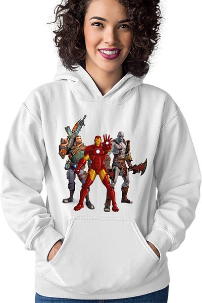 OEM Women's Hoodie Ironman God of War Kratos Axe Fortnite