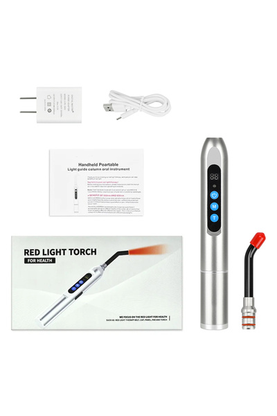 Choice1 جهاز علاج القروح الباردة بالضوء الأحمر بمقبس أمريكي مع صندوق لعلاج قر...