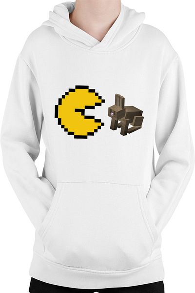 OEM Hanorac Copii Pac Man Minecraft Rabbit Pixel Game Simple Japan