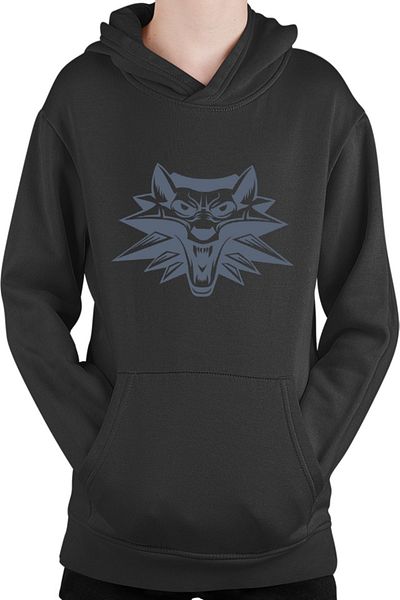 OEM Witcher Wolf Head Wizard Alliance Kids Hoodie